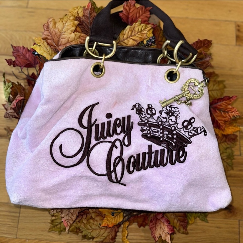 Juicy Couture vintage large pink bag with charm
